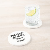 Yee Haw I'm a Papa T-shirts and GIfts コースター (側面)