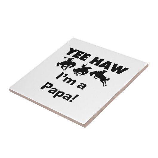 Yee Haw I'm a Papa T-shirts and GIfts タイル (側面)
