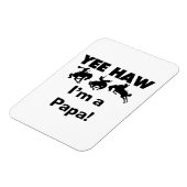 Yee Haw I'm a Papa T-shirts and GIfts マグネット (左側)