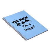 Yee Haw I'm a Poppi T-shirts and Gives ノートブック (右側)