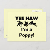 Yee Haw I'm a Poppy T-shirts and Gives ポストカード (正面/裏面)