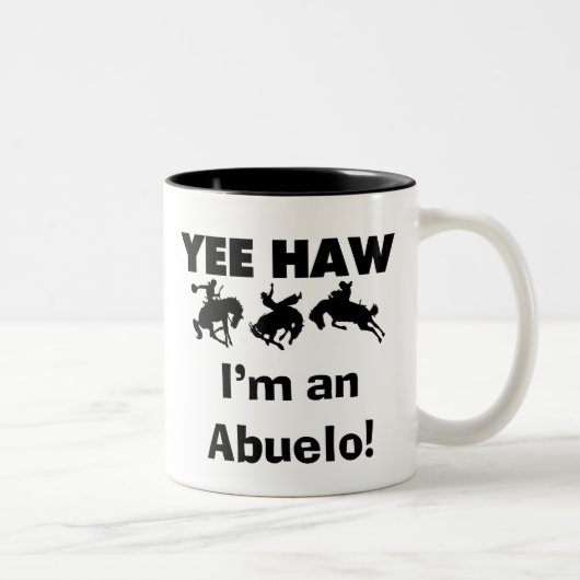 Yee Haw I'm an Abuelo T-shirts and Gift ツートーンマグカップ (右)