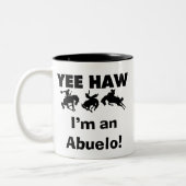 Yee Haw I'm an Abuelo T-shirts and Gift ツートーンマグカップ (左)