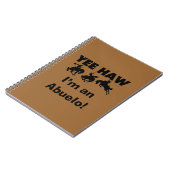 Yee Haw I'm an Abuelo T-shirts and Gift ノートブック (左側)