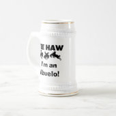 Yee Haw I'm an Abuelo T-shirts and Gift ビールジョッキ (正面左)