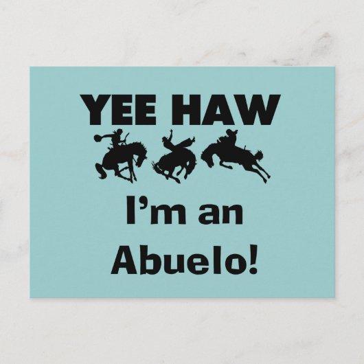 Yee Haw I'm an Abuelo T-shirts and Gift ポストカード (正面)