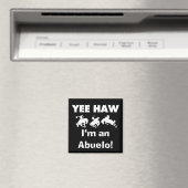 Yee Haw I'm an Abuelo T-shirts and Gift マグネット (インサイチュ (食洗機))