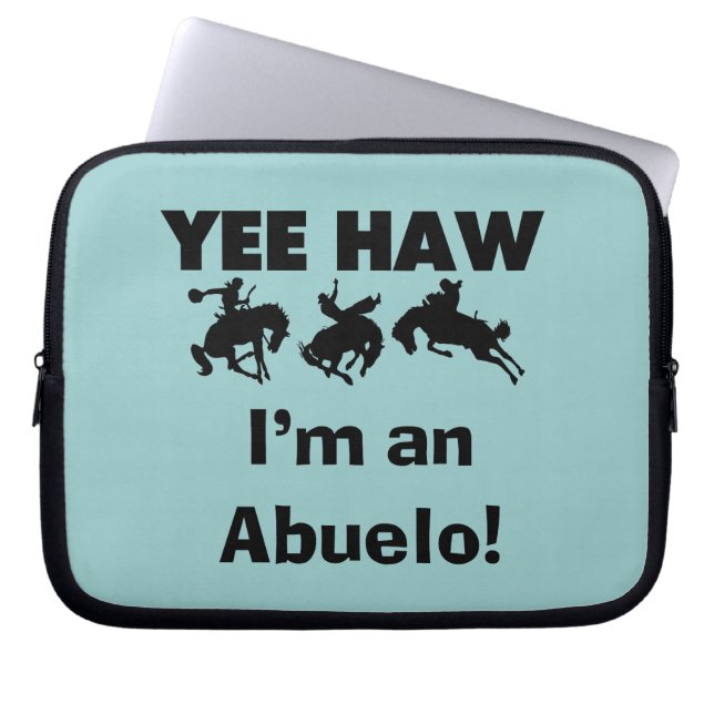 Yee Haw I'm an Abuelo T-shirts and Gift ラップトップスリーブ (正面)