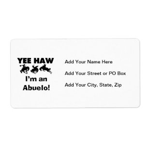 Yee Haw I'm an Abuelo T-shirts and Gift ラベル