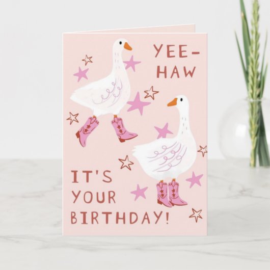 Yee Haw, It's Your Birthday Greeting カード (正面)