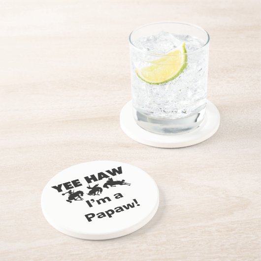 Yee Haw Tシャツとギフト コースター (側面)
