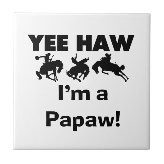 Yee Haw Tシャツとギフト タイル (正面)