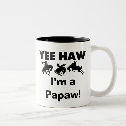 Yee Haw Tシャツとギフト ツートーンマグカップ (右)