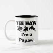 Yee Haw Tシャツとギフト ツートーンマグカップ (左)