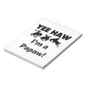 Yee Haw Tシャツとギフト ノートパッド (回転)