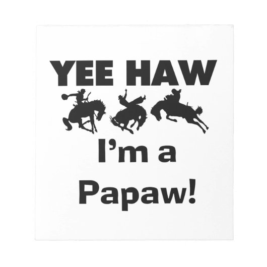 Yee Haw Tシャツとギフト ノートパッド (正面)