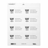 Yee Haw Tシャツとギフト ラベル (フルシート)