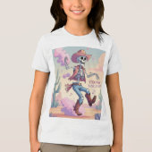 Yeehaw Bone Dust – Kickin’ Up Fun in the Desert! トライブレンドＴシャツ (正面)