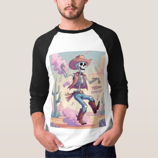 Yeehaw Bone Dust – Kickin’ Up Fun in the Desert! Tシャツ (正面)