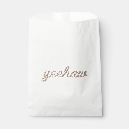 Yeehaw My First Rodeo Birthday Favor Bag フェイバーバッグ (正面)