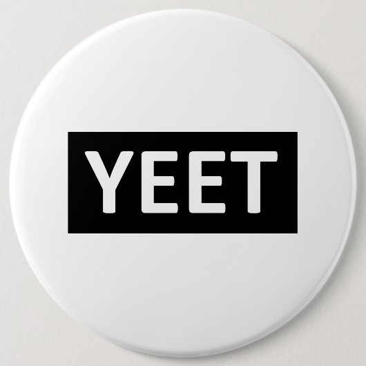 Yeetのダンスの俗語の10代のな青年スワッグYEET! LOL YOLO 缶バッジ (正面)