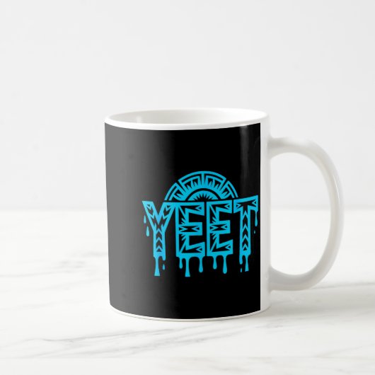 Yeet Funny Slang Quote Humor Meme  コーヒーマグカップ (右)