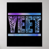 Yeet Funny Slang Quote Humor Meme  ポスター (正面)