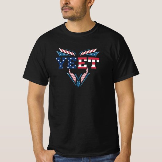 yeet with US flag Tシャツ (正面)
