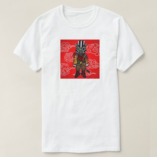 Yeezyのシマウマ Tシャツ (デザイン正面)