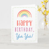 Yeh用誕生日カード カード (黄色い花)