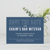 Yehudis 様用オーダー印刷 - Chaim's Bar Mitzvah STD 招待状 (スタンド正面)