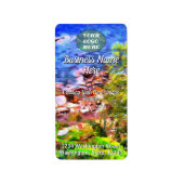 Yelapa風光明媚なパス0819アドレス ラベル (正面)