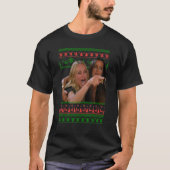 Yelling at a Cat Ugly Christmas Sweater Meme Outfi Tシャツ (正面)