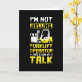 Yelling Forklift Operator カード (黄色い花)