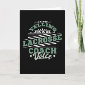 Yelling Lacrosse Coach カード (正面)