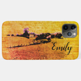 Yello Countryside Doodle & your name iPhone 11 Pro Maxケース