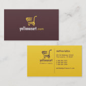 Yelloouのカートの電子商取引の専門の名刺 名刺 (正面/裏面)