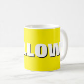 YELLOW マグカップ - セラミックの陽気さ | We Are All Mugs (正面右)