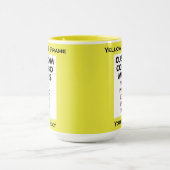 Yellow 4:6 Portrait Frame 2 x Photo Custom Combo マグカップ (中央)