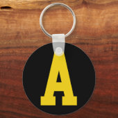 Yellow a' On Red For Alvin Costume Halloween And F キーホルダー (正面)