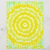 Yellow Abstract Flower Bulk Scrapbook Paper Pages チラシ (裏面)
