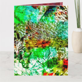 Yellow abstract Folded Greeting Card,Mild yellow  カード