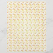 Yellow Abstract Roses Bulk Scrapbook Paper Pages チラシ (正面)
