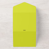 Yellow All In One Wedding Invitation – Lemon オールインワン招待状 (外側)