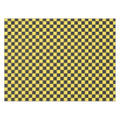 Yellow and black checkerboard pattern テーブルクロス (正面(横))