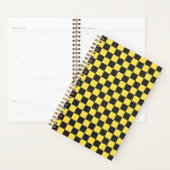 Yellow and black checkerboard pattern プランナー手帳 (ディスプレー)
