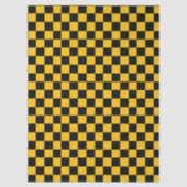 Yellow and Black Checkered Print 薄葉紙 (正面)
