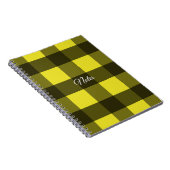 Yellow and Black Guingham ノートブック (右側)