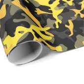 Yellow and Black Military Wrapping Paper ラッピングペーパー (ロールコーナー)