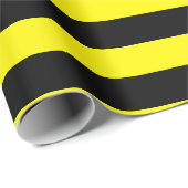 Yellow and Black Stripes ラッピングペーパー (ロールコーナー)